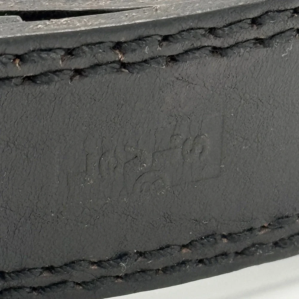 Levi's Full Grain Leather Belt Dark‎ Brown Black 1.5